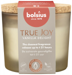 K&uuml;&uuml;nal, l&otilde;hna Bolsius TRUE JOY Vanilla Delight, 21 h, Valge v.