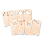 Arendav m&auml;ng, dinosaurus Eduplay Shadow Play, 12 cm, pruun, 8 tk