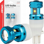 Autopirn AMiO Canbus, led, sinine v./valge v., 24 V