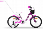 Lisaratastega laste jalgratas, laste Tabou Miss ST, valge v./violetne v., 14"