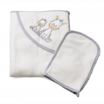 Laste r&auml;tik, kinnastega Maltex Zebra, valge v./hall v., 70 cm