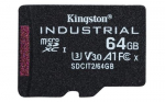 M&auml;lukaart Kingston Industrial, 64 GB, 100 Mb/s - 80 Mb/s