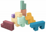 Klotsid Miniland Animal, mitmev&auml;rviline, 10 tk