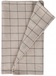 Laudlina ruudukujuline Home4you Linen, beež v., 136 x 136 cm