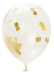 &Otilde;hupallide komplekt ovaalsed 30 cm, kuldne v./valge v., 5 tk