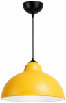 Valgusti rippuv Opviq 242638 780SGN4842, E27, 1 x 40 W, kollane v. / must v., 35 x 20 cm