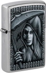 Tulemasin Zippo Grim Beauty 46151, h&otilde;be v./must v.