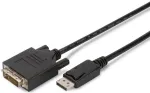 Adapter Assmann Displayport / DVI-D Displayport, DVI-D male, 2 m, must v.