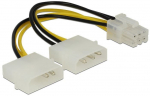 Juhe Delock 4 pin Molex, Molex, 0.15 m, kollane v.
