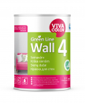 Seinav&auml;rv Vivacolor Green Line Wall 4, valge, 0.9 l