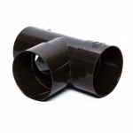 Vihmaveetoru kolmik Scala, 87 &deg;, &Oslash; 8 cm, pol&uuml;vin&uuml;&uuml;lkloriid (pvc), pruun