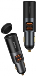 Adapter Baseus Fast Car Charger, Cigarette Lighter Socket/2 x USB, must v./hall v., 120 W
