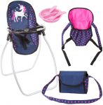 Nukuhoolduskomplekt Bayer Dolls Accessories Set 63654AB, sinine v./roosa v.