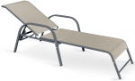 &Otilde;ue lamamistool Sun Lounger Mosler, hall v./tumehall v., 193 cm x 65 cm x 95 cm