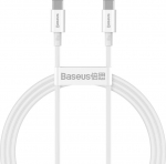 Juhe Baseus BSU2849WHT, 2 x USB-C, 100 cm, valge v.