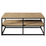 Kohvilaud Kalune Design Forteaus, pruun v./must v., 45.4 cm x 110.4 cm x 47 cm