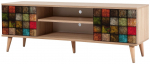 TV-laud Kalune Design Truva 723, eriv&auml;rviline/puidu v., 140 cm x 40 cm x 50 cm