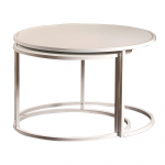 Kohvilaud Kalune Design Tambur, valge v., 66 - 80 cm