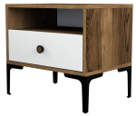 &Ouml;&ouml;kapp Kalune Design Lizbon 530, valge v./p&auml;hklipuu v., 50.8 cm x 56 cm x 40 cm