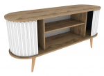 TV-laud Kalune Design Stor, tamm v./valge v., 140 cm x 43 cm x 64 cm