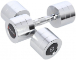 Raskuste komplekt HMS Chrome Dumbbells, 2 x 8 kg