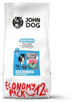 Kuiv koeratoit John Dog Good Form Puppy Chicken & Beef, veiseliha/kanaliha, 12 kg