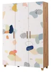 Riidekapp Kalune Design Leva Pied, pruun v./valge v., 48 cm x 120 cm x 189 cm