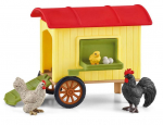 Komplekt Schleich Farm World Mobile Chicken Coop 42572, mitmev&auml;rviline