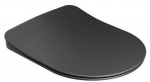 WC-poti prill-laud kaanega Ravak Uni Chrome Flat, must v., 36 cm x 44.5 cm