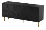 Kummut Cama Meble Jungle KOM152CZ, kuldne v./must v., 74.5 cm x 40.5 cm x 152 cm