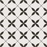 Plaadid, kivimassi Cersanit Patchwork Black 5902115769504, 29.8 cm x 29.8 cm, valge/must