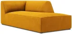 Diivan Micadoni Home Ruby Corduroy Chaise Longue, kollane v., parem, 181 x 93 cm x 69 cm