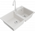 K&ouml;&ouml;givalamu Mexen Tomas, graniit, 80 cm x 50 cm x 19 cm, valge v.