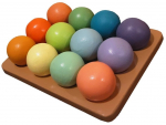 Arendav m&auml;ng Wood&Joy Pastel Colour Balls, mitmev&auml;rviline