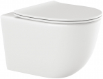WC-pott, seinapealne Invena Tinos, kaanega, 365 mm x 495 mm