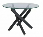 Kohvilaud Agis A, l&auml;bipaistev v./must v., 60 cm x 60 cm x 45 cm