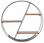 Seinariiul Domoletti Sefy, pruun/must, 60 cm x 10 cm x 60 cm