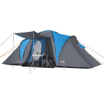 Neljakohaline telk Nils Camp Highland IV NC6431, sinine v./hall v., 450 cm x 210 cm x 190 cm