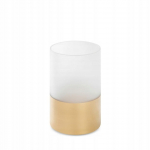 K&uuml;&uuml;nlahoidja Blanca 7, klaas, &Oslash; 12 cm, 15 cm, kuldne/valge