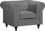 Tugitool Beliani Chesterfield, hall v., 85 cm x 93 cm x 78.5 cm