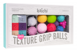 Sensoorne pall, kujundid ja v&auml;rvid Kaichi Texture Grip Balls, eriv&auml;rviline, 14 tk