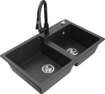 K&ouml;&ouml;givalamu koos kraaniga Mexen Tomas Elia, graniit, 80 cm x 50 cm x 19 cm, black granite