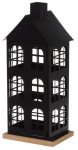 K&uuml;&uuml;nlahoidja 4Living House, puit/raud, 42 cm, must/puidu