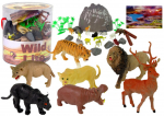 Kujukeste komplekt, loomad Lean Toys Wild Life, 34 tk, mitmev&auml;rviline