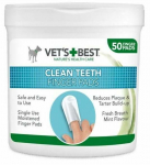 Hambaravipuhastusvahendid koertele Vets Best Finger Pads, 50 tk