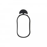 Taimede kinnitusr&otilde;ngad Bradas Anchor Rubber Tie Epdm, 4 cm x 0.4 cm, 4 cm, kumm, must