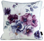 Dekoratiivpadjap&uuml;&uuml;r Velvet 07, valge v./violetne v., 45 cm x 45 cm