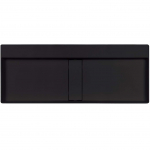 Vannitoa kraanikauss Deante Blur, graniit, 100 cm x 40 cm x 12 cm, must v.