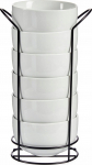 Kausside komplekt Vessia, valge v., 20 cm, 0.8 l