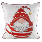 J&otilde;ulu dekoratiivne padjakate PSWA-305, valge v./punane v., 45 cm x 45 cm